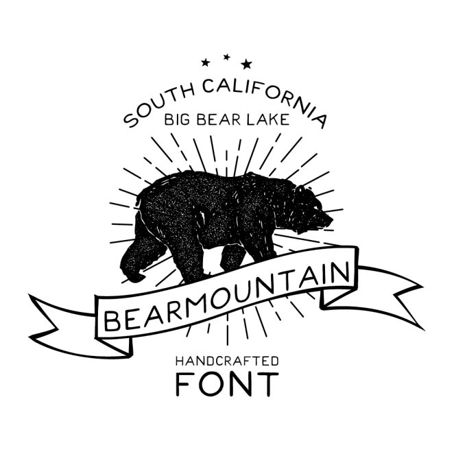 Bearmountain Handcrafted Font by Fabian Fischer